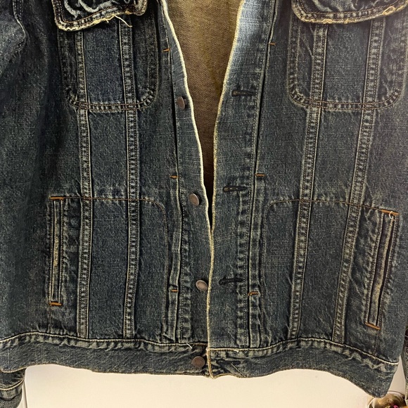 Levi’s Strauss authentic denim jean jacket mens XL dark medium wash - Picture 5 of 15